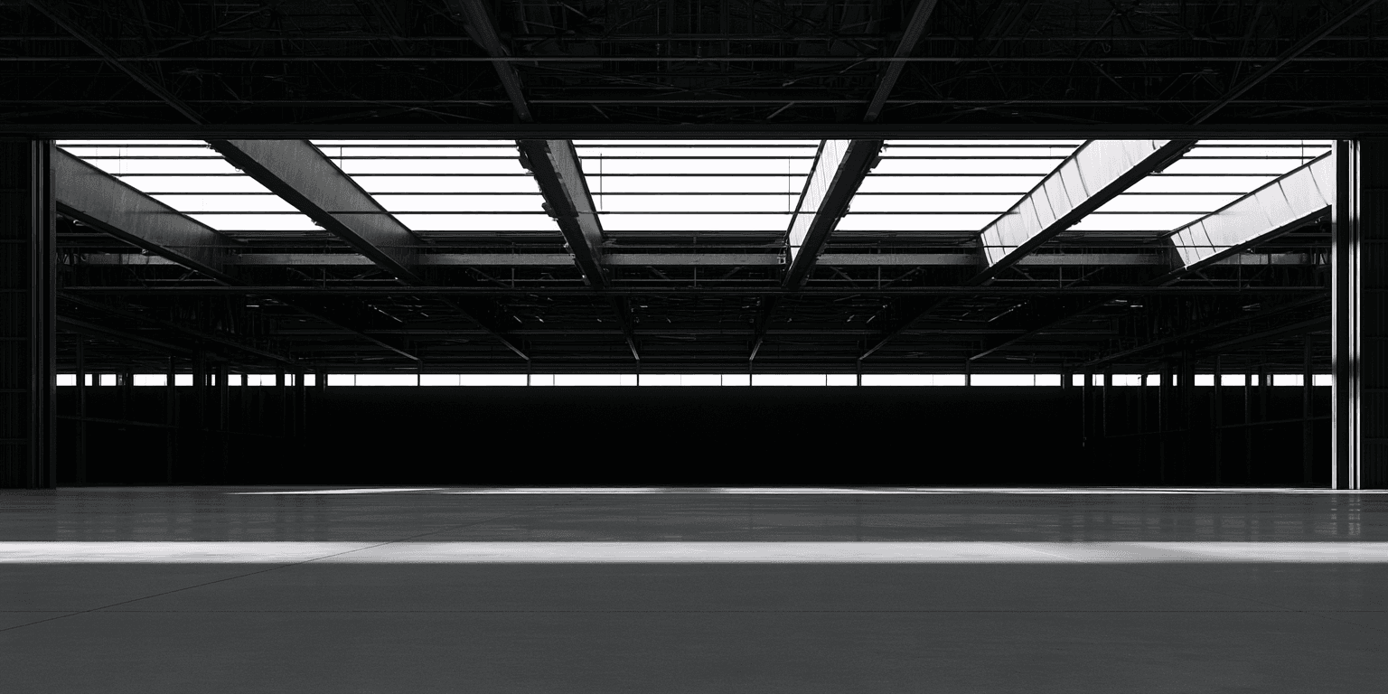 Concept image of a hangar interior